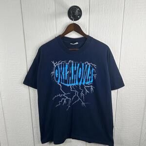 90S Lee Oklahoma City Thunder Graphic Tee Size X Large